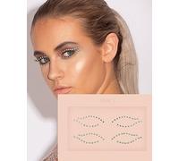 Mercy London - Set di gioielli per eyeliner con cristalli, accessori per travestimenti, gemme per viso, gioielli tutto in uno, per Halloween