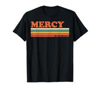 Mercy Retro Personalizzato Nome Vintage Stripes Maglietta
