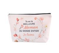 Mere - Sacchetto per il trucco, idea regalo, nonna originale, regalo di compleanno per mamma, regalo Tata Sorella amica, Sei la migliore mamma del mondo intero, ti amo, S