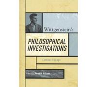 Meredith Williams Wittgenstein's Philosophical Investigations (Copertina rigida)