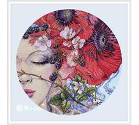 Merejka Set per Punto Croce, Multicolore, 28x28 cm