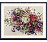 Merejka K-218 - Kit per punto croce, motivo: segreti autunnali, in cotone, multicolore, 30 x 40 cm