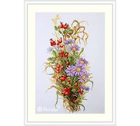 Merejka Kit per ricamo a punto croce in cotone, multicolore, 19 x 36 cm