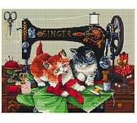 Merejka - Kit per ricamo a punto croce, in cotone, multicolore, 27 x 23 cm