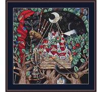 Merejka Kit per ricamo a punto croce in cotone multicolore, 38 x 38 cm