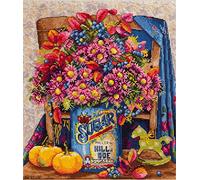 Merejka - Kit punto croce, in cotone, multicolore, 22 x 25 cm