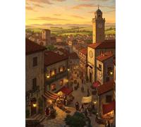 MerGattoo Puzzle 3000 Pezzi per Adulti e Ragazzi, Puzzles Classico, Puzzle Adulti 3000 pezzi Tramonto della città, Decor Casa, Idea Regalo Creativa e Divertente, Intrattenimento Antistress 122x81cm