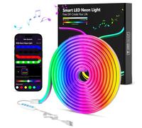 MeRGBW-Home Neon LED Striscia 3 Metri,RGB Striscia LED Controllo Intelligente dell'App, DIY, Sync Musica, Cambiamento di Colore con Controllo Vocale, Luci LED Camera da Letto, Bar, Festa