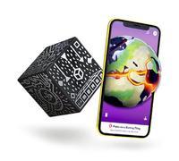Merge Cube - Strumento pratico di realtà aumentata per l'istruzione - Giocattolo di scienza e STEM - Simulazioni scientifiche - Materiale didattico - Casa e aula - Compatibile con iOS e Chromebook