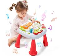 Meribbit Giochi Bambini 18 Mesi, Tavolo Multiattivita Bambini Giochi Montessori 2 3 Anno Gioco Bimbo Interattivo Regalo Bambina Musicali con Suoni e Luci