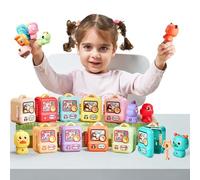 Meribbit Giochi Sensoriali Montessori, Giocattoli per Abilità Motorie per Bambini di 2-3-4-5 Anni, Forme Geometriche Abbinate al Colore, Regali per Bambini