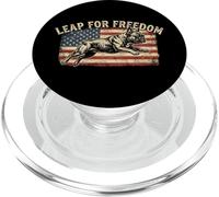 Merica Bulldog francese Bandiera americana Leap for Freedom PopSockets PopGrip per MagSafe