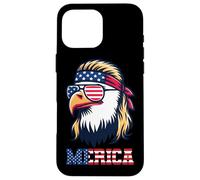 Merica Eagle Patriotic American Flag USA 4 luglio Custodia per iPhone 16 Pro Max