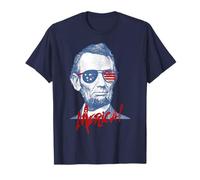 Merica Lincoln - 4th July Veterans or Memorial Day Abe Maglietta