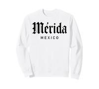 Merida Mexico Retro Yucatan Travel Art Cattedrale Messicana Felpa