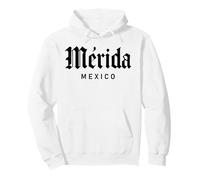 Merida Mexico Retro Yucatan Travel Art Cattedrale Messicana Felpa con Cappuccio