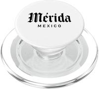 Merida Mexico Retro Yucatan Travel Art Cattedrale messicana PopSockets PopGrip per MagSafe