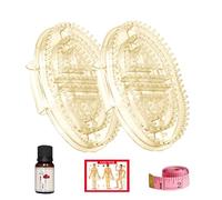 Meridian Brush Massage Body,2packs Five Elements Meridians Brush, Handheld Relaxation Massage Comb,With Body Oils, Point Map,Measuring Tape,Relaxation,for Waist, Abdomen, Leg