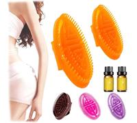 Meridian Brush Massage Br ush, Handheld Merid ian Brus h per l'età della massa corporea, M eridian B rush Body Mas sage, Aids in total bo dy relax e circolazione sanguigna (Orange)