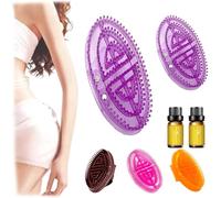 Meridian Brush Massage Br ush, Handheld Merid ian Brus h per l'età della massa corporea, M eridian B rush Body Mas sage, Aids in total bo dy relax e circolazione sanguigna (Purple)