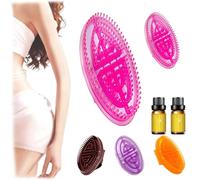 Meridian Brush Massage Br ush, Handheld Merid ian Brus h per l'età della massa corporea, M eridian B rush Body Mas sage, Aids in total bo dy relax e circolazione sanguigna (Pink)
