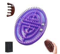 Meridian Brush Massage Brush,Beauty Salon Professional Custom Meridian Brush,Whole Body Relaxation Massage Comb,Spa Massager Device For Neck/Back/Feet (Purple)