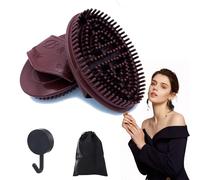 Meridian Brush Massage Brush, Full Body Relaxation Meridian Massage Brush, Multi-Functional Handheld Massage Comb, Comfortable and Skin-Friendly Bending not Deform, Full Body (Brown)