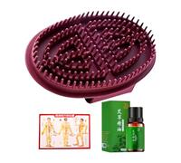 Meridian Brush | Spazzola Massaggiante Per Pressione Sui Meridiani,Massaggiatore Muscolare Manuale Portatile Per Cuoio Capelluto Con Mappa Punti Per Casa E Beauty Salon