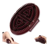 Meridian Massage Brush-2025 New Body Brush for Showering,Whole Body Relaxation Massage Comb Essential Oil Brushs, Household Waist Massager Muscle Massages Tool,Meridian Massages Brushs (Brown)