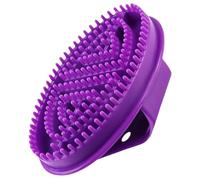 Meridian - Spazzola a pressione manuale in silicone, per massaggio anticellulite, con manico rotondo, distribuisce i depositi di grasso, migliora la forfora, esfoliante, rullo grasso, da uomo