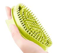 Meridian, spazzola per massaggio del corpo, spazzola massaggiante con manico rotondo, massaggiatore per corpo cellulite, migliora lo scrubber per forfora, migliora la circolazione, per donne e uomini