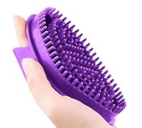 Meridian, spazzola per massaggio del corpo, spazzola massaggiante con manico rotondo, massaggiatore per corpo cellulite, migliora lo scrubber per forfora, migliora la circolazione, per donne e uomini