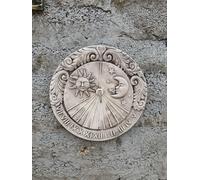 MERIDIANA DA MURO PER ESTERNO A PARETE OROLOGIO SOLARE NO PIETRA CEMENTO ASTA