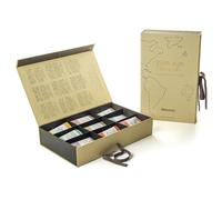 Meridiani® | Set Regalo Tè & Tisane Assortite Rotta delle Americhe | Cofanetto 45 Filtri in 9 Sapori | Scatola Regalo Infusi (105 Gr)