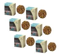 Meridiani® | Sogni d'Oro Miscela Erbe e Fiori per Infusione | Rooibos Anice Finocchio e Melissa Senza Caffeina - (6 x 80 Gr) | Infuso Riposante Buonanotte