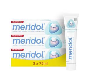 meridol Dentifricio 3x75ml - Dentifricio combatte l'infiammazione delle gengive, effetto antibatterico