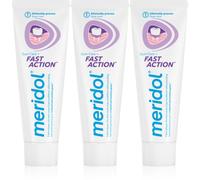 Meridol Fast Action dentifricio protettivo per gengive per denti sensibili 3x75 ml