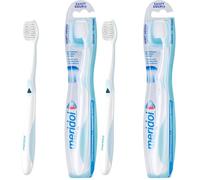 Meridol - Spazzolino da denti delicato per gengive, 1 pezzo, Bianco (Confezione da 2)