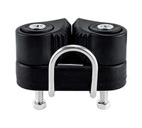 MERIGLARE Ferramenta per Vela con Strozzascotte per Barca a Vela in Composito Nero a 2 File per Corda da 3-12 Mm