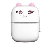 MERIGLARE Portatile Mini Bluetooth Pocket Etichetta Adesiva Stampante di Ricevute, Tasca per la Pittura Bambino delle Donne degli Uomini del Regalo - Rosa