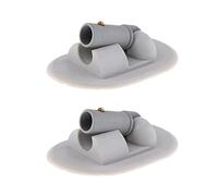 MERIGLARE Tendalino Parasole in PVC Supporto per Copertura a Vela per Gommone da Pesca in Motoscafo 2 Pezzi