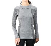 MERINO & MORE Maglia funzionale a maniche lunghe da donna grigio | M