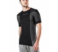 MERINO & MORE Maglietta funzionale da uomo a maniche corte nero | S