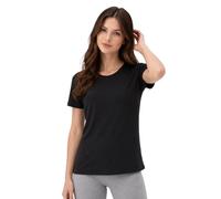 Merino Protect 100% Maglia Termica Lana Merino Donna Intima Termico e Traspirante per Sci Trekking Escursionismo (Nero,X-Large)