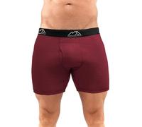 Merino.tech Boxer Uomo in Lana Merinos - 100% Intimo Termico Uomo Lana Merinos (1 Pack - 190 Burgundy, XL)