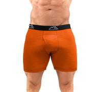 Merino.tech Boxer Uomo in Lana Merinos - 100% Intimo Termico Uomo Lana Merinos (1 Pack - 190 Rusty Orange, L)