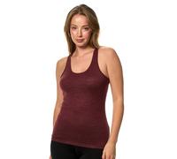 Merino.tech Canotta Lana Merino Donna - Canottiera Donna Intimo Lana Merino Donna Attiva Lightweight per Sport e Quotidiano (Medium, Burgundy Tank)