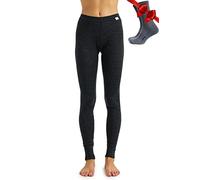 Merino.tech Pantaloni Lana Merinos Donna - 100% Intimo Termico + Calzini | Intimo termico donna in lana Merino, per trekking, sci e outdoor, non irrita la pelle, termoregolatore, anti-odore