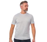 Merino.tech T Shirt Lana Merino Trekking Uomo con Strato Base Manica Corta (Cloud, Large)