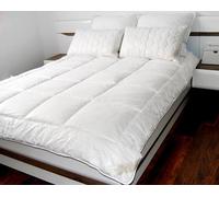 Merino Wool Piumone 200 x 200 + 2x Lana Cuscini 45 x 75 Cotone 500g Set da Letto